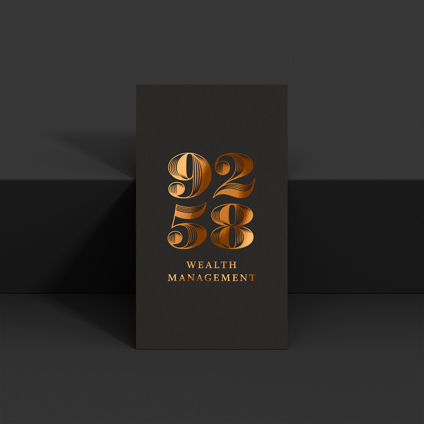 9258 Wealth Management single business card