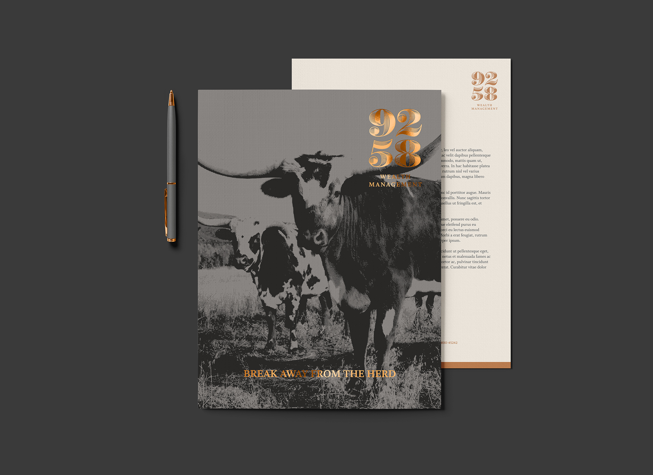 9258 Wealth Management Folder and Stationary