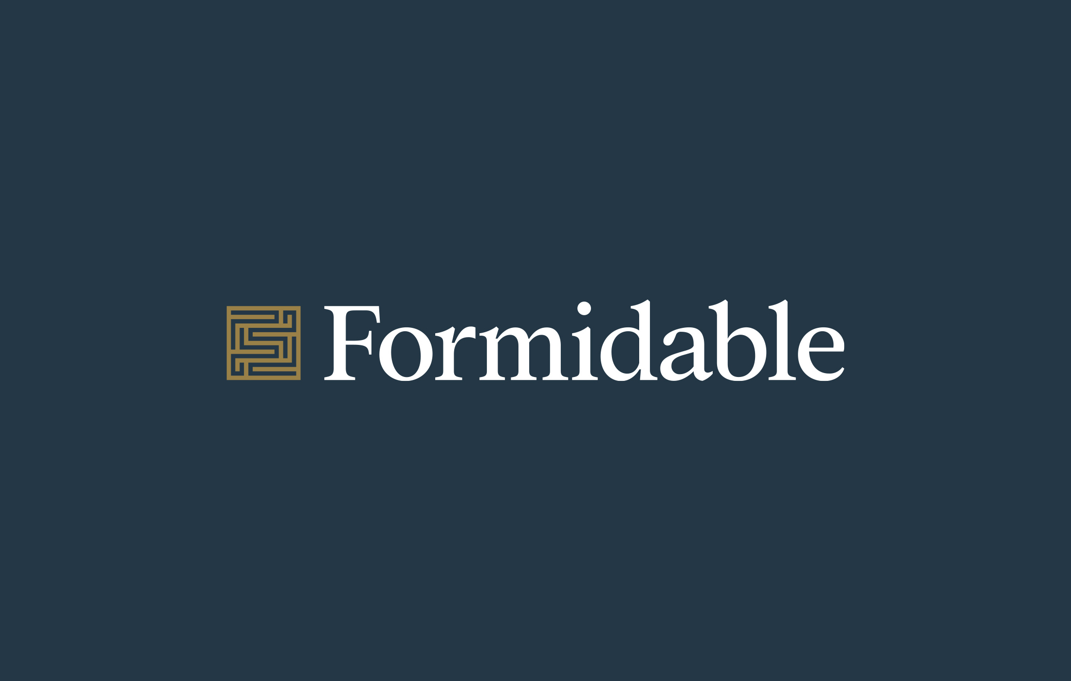 Formidable Asset Management logo on navy