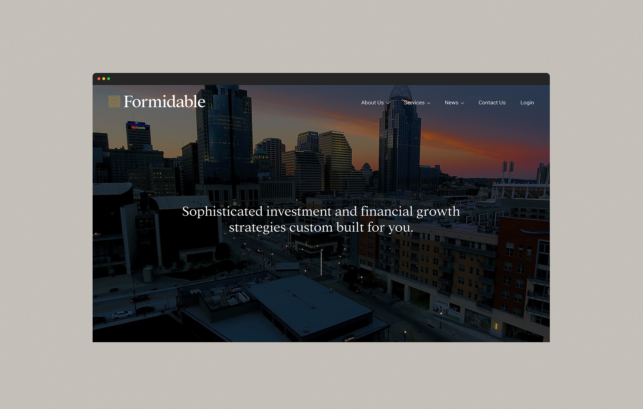 Formidable Asset Management website homepage