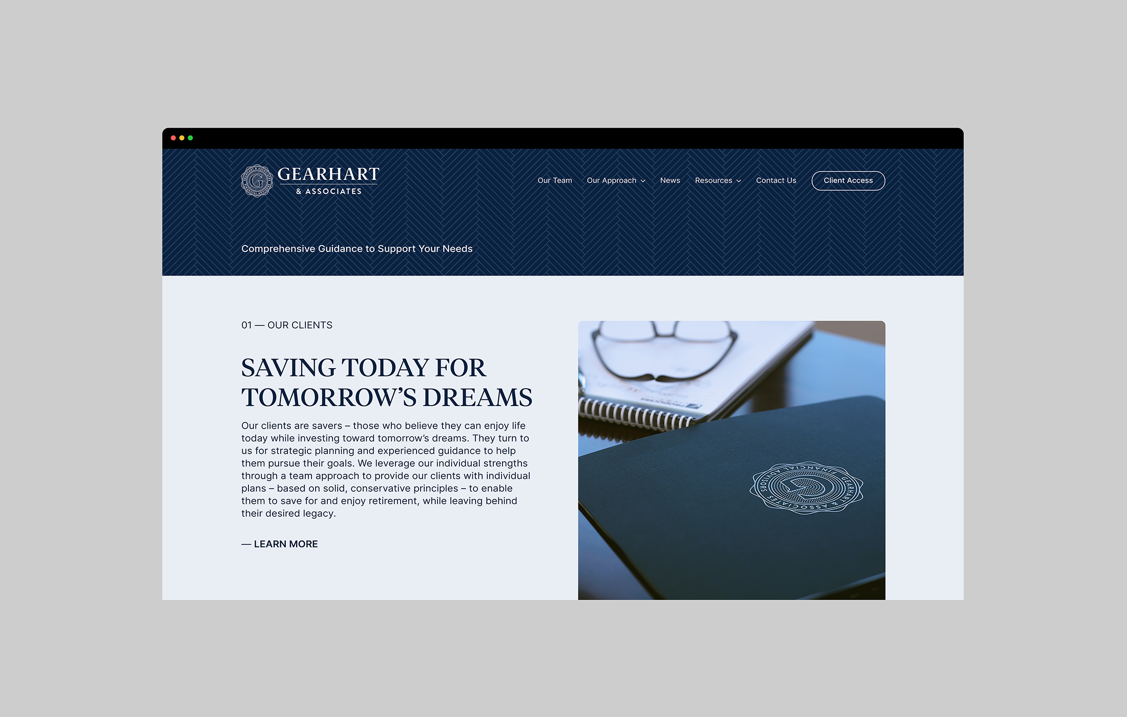 Gearhart & Associates website approach page
