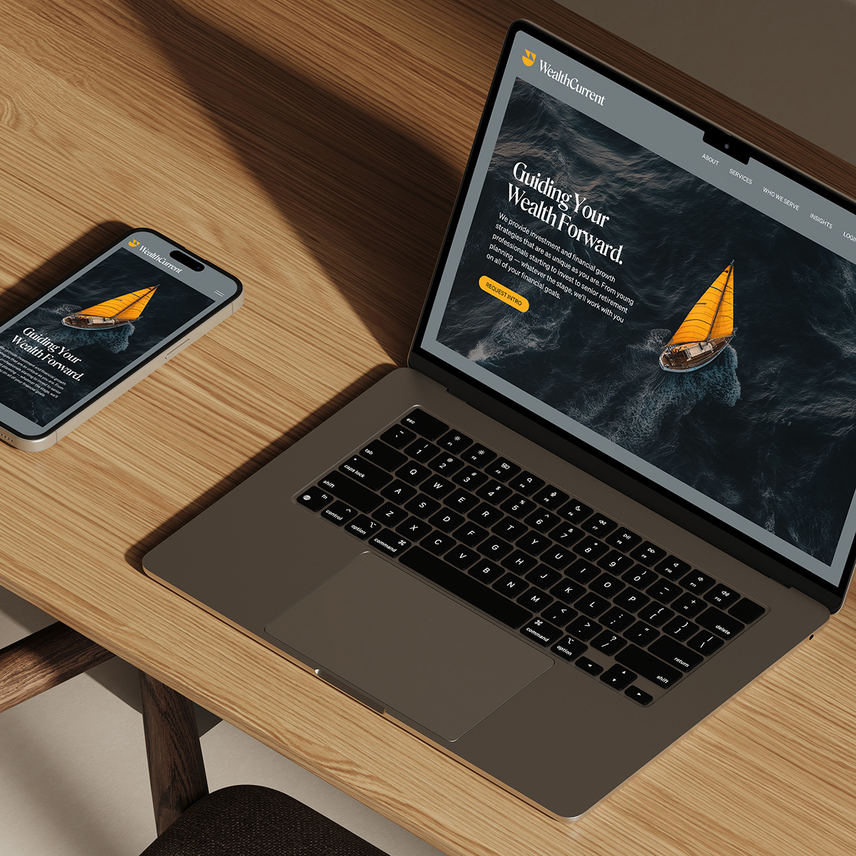 financial website design services